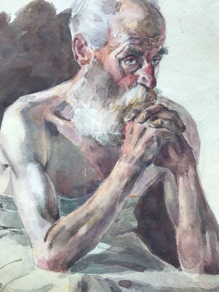 Product image Henri Solveen. Deux études d'un homme agé. 1909.