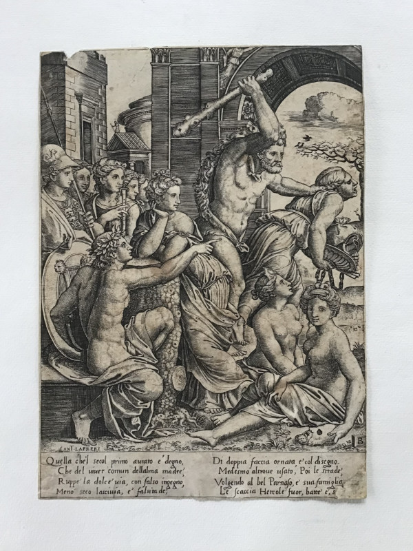 Product image Hercule chassant l'Avarice du temple des Muses.