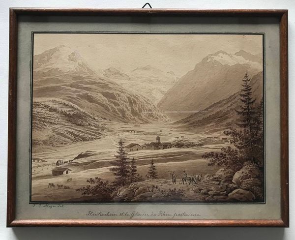 Produktbild Hinterrhein et le Glacier du Rhin postérieur.