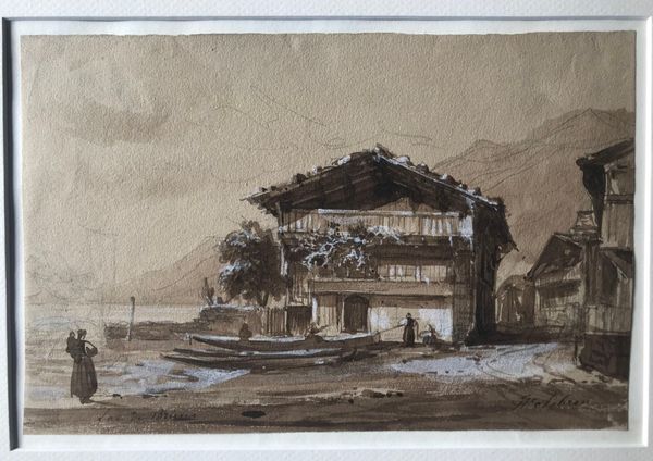Productafbeelding Hippolyte Sebron. Lac de Brienz.