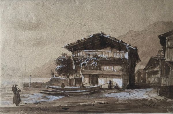 Productafbeelding Hippolyte Sebron. Lac de Brienz.
