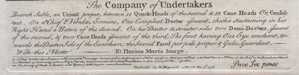 Produktbild Hogarth. The Company of Undertakers.