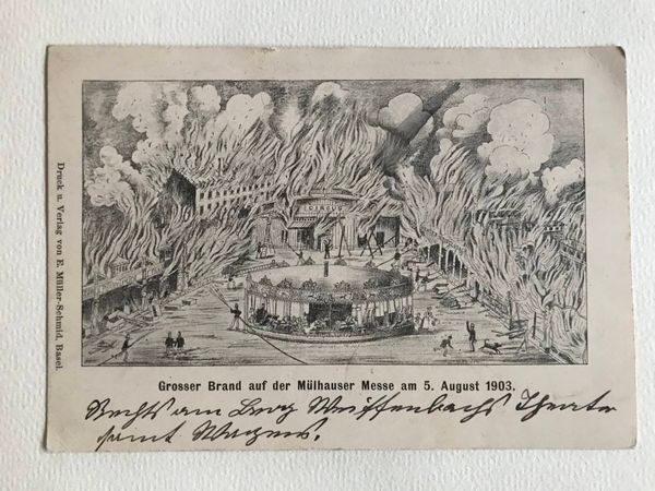 Image du produit Incendie de la foire 1903. Mulhouse.