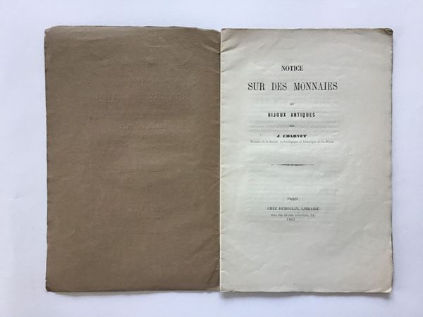 Produktbild J. Charvet. Notice sur des monnaies et bijoux antiques.