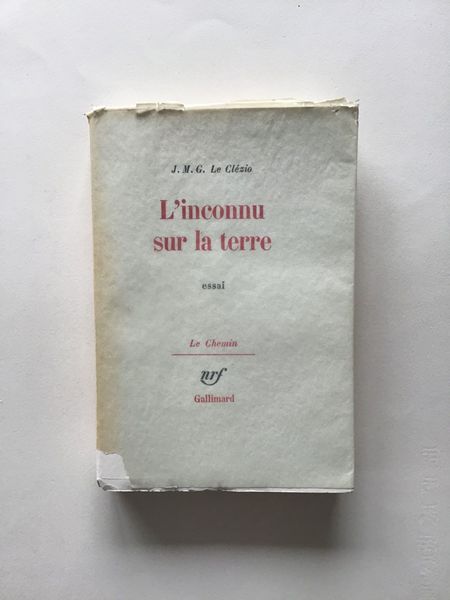 Productafbeelding J.M.G. le Clézio. L'inconnu sur la terre. Essai. Numéroté.