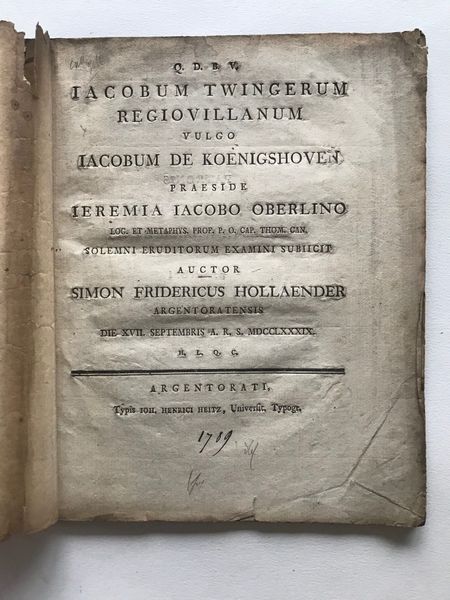 Produktbild Jacobum Twingerum dit Jacobum de Koenigshoven.