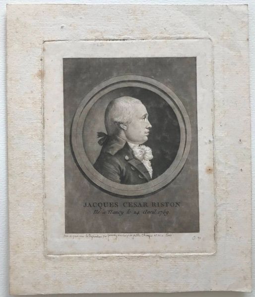 Productafbeelding Jacques César Riston. Physionotrace de Quenedey.