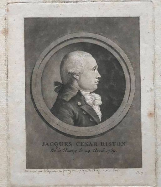 Productafbeelding Jacques César Riston. Physionotrace de Quenedey.