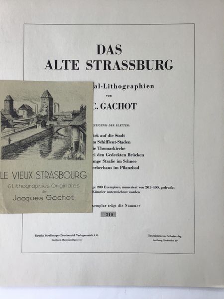 Produktbild Jacques Gachot. Album de lithographies. Strasbourg.