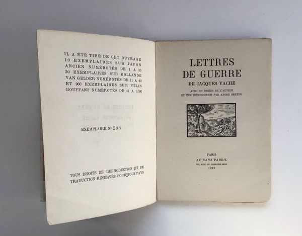 Image du produit Jacques Vaché. Lettres de guerre.