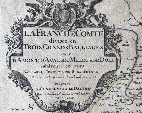 Image du produit Jaillot. La Franche Comté divisée en trois grands Balliages.