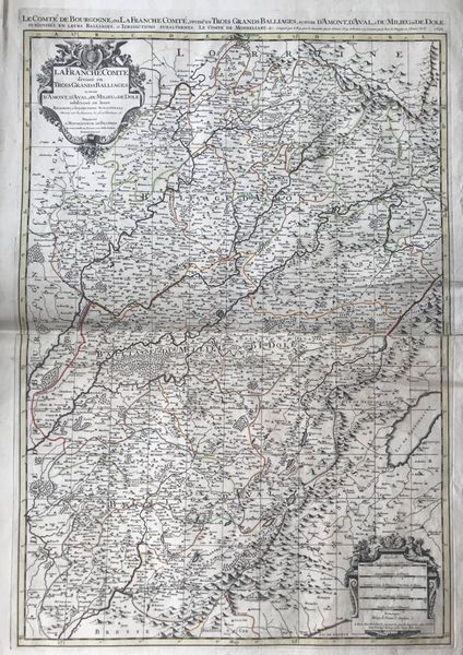 Image du produit Jaillot. La Franche Comté divisée en trois grands Balliages.