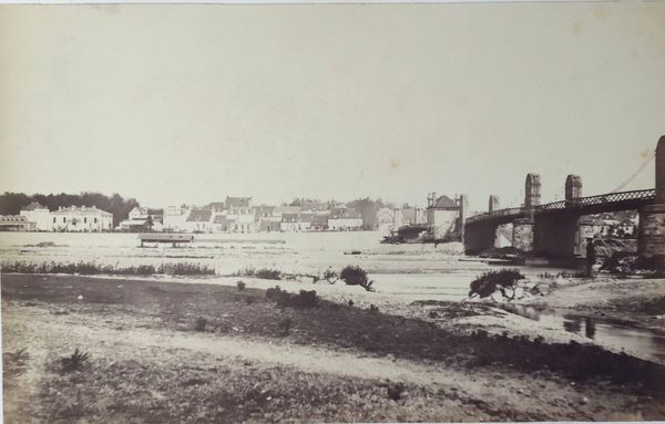 Productafbeelding Jargeau. La Loire. 2 photographies à l'albumine.