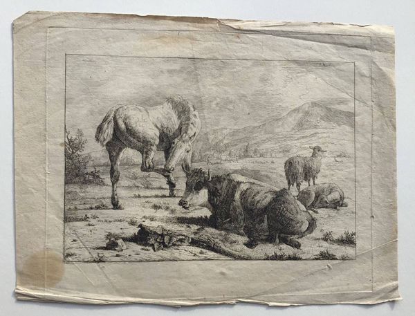 Productafbeelding Jean Daniel Huber. Etudes d'animaux. 6 planches dont la planche de titre.