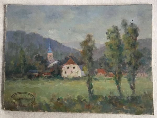 Product image Jean Germain Raess. Village d'Alsace.