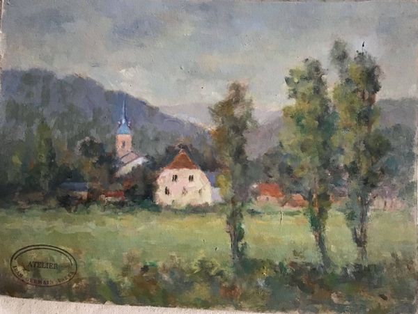 Product image Jean Germain Raess. Village d'Alsace.
