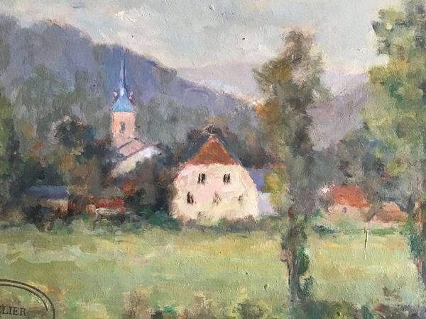 Product image Jean Germain Raess. Village d'Alsace.