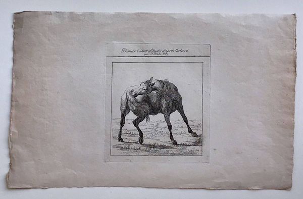 Productafbeelding Jean Huber père. Premier cahier d'études d'après nature. 9 planches dont la planche de titre.