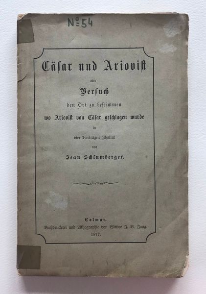 Produktbild Jean Schlumberger. Cäsar und Ariovist.