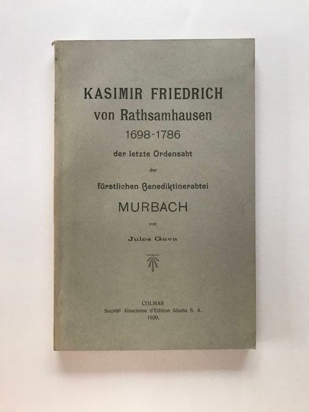 Produktbild Jules Gava. Kasimir Friedrich von Rathsamhausen.