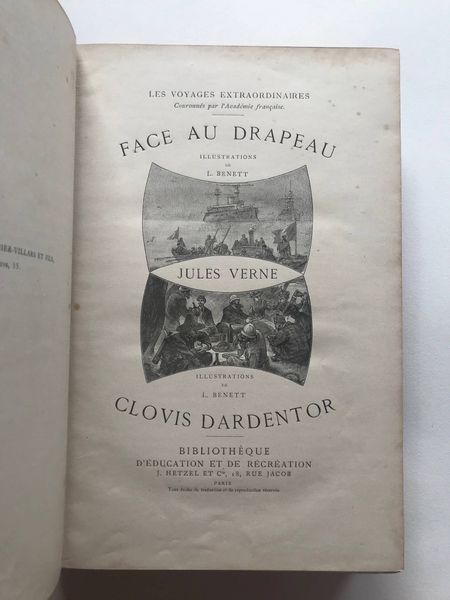 Image du produit Jules Verne. Face au drapeau. Clovis Dardentor.
