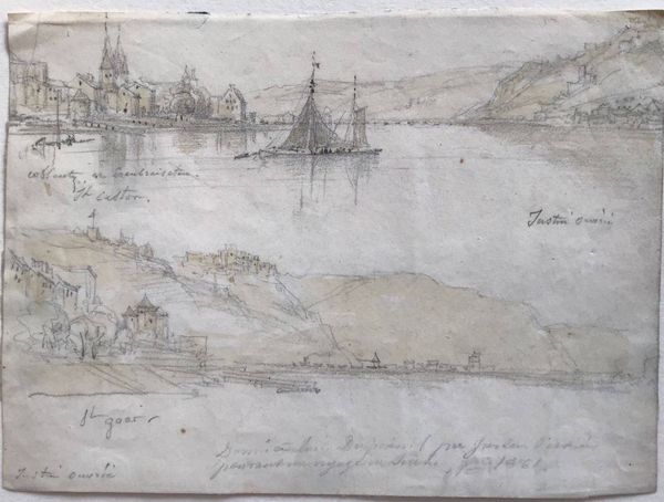 Productafbeelding Justin Ouvrié. Coblenz, Saint Goar et pont célèbre sur le Rhin.