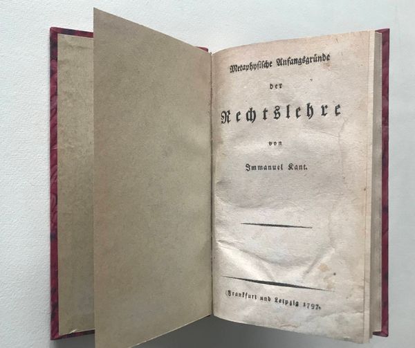 Produktbild Kant. Metaphysische Anfangsgründe der Rechtslehre.