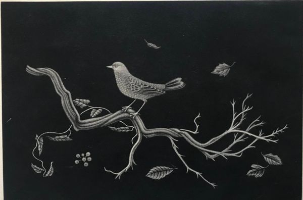 Productafbeelding Kiyoshi Hasegawa. Oiseau sur une branche.