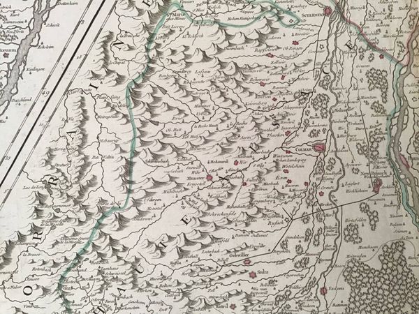 Image du produit L'Alsace divisée en Haute et Basse et le Sundgau. De Vaugondy.