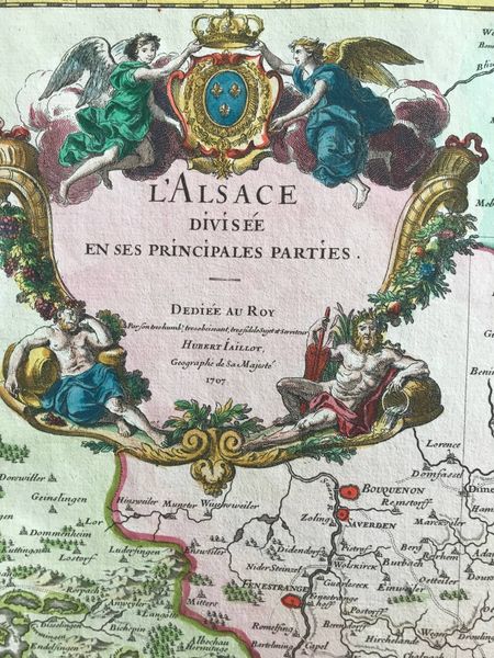 Produktbild L'Alsace divisée en ses principales parties. Jaillot.