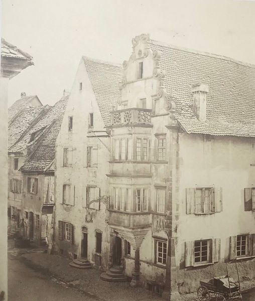 Productafbeelding L'Alsace photographiée. Adolphe Braun. Ensisheim, maisons anciennes.