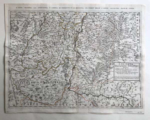 Produktbild L'Alsazia. Giacomo Cantelli. Modène 1690.