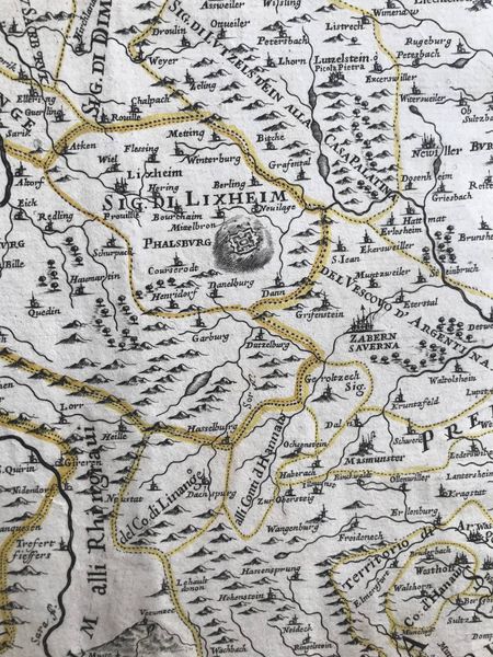 Produktbild L'Alsazia. Giacomo Cantelli. Modène 1690.