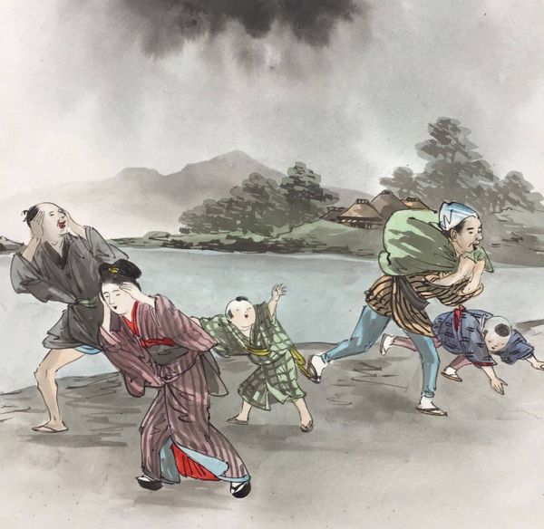 Produktbild L'orage. Dessin original. Japon.