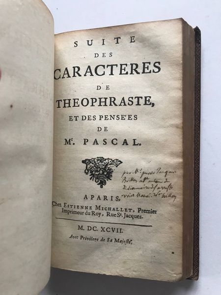 Produktbild La Bruyère. Caractères. Maroquin rouge.