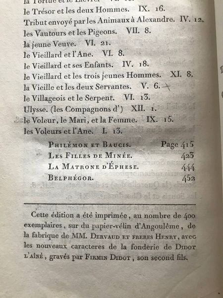 Productafbeelding La Fontaine. Fables. Didot 1789.