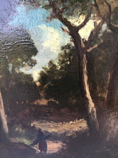 Produktbild La ramasseuse de fagots. Grande huile sur toile. 1860.