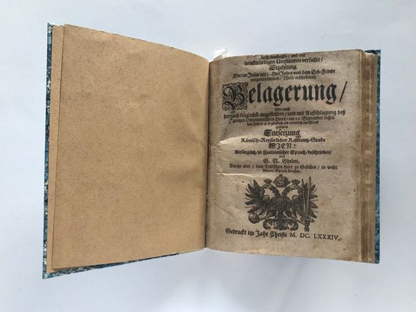 Image du produit Le second siège de Vienne. Quatre publications contemporaines.
