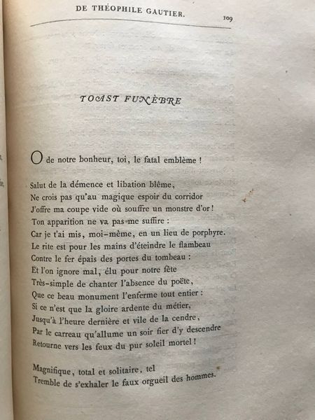 Produktbild Le tombeau de Théophile Gautier. Stéphane Mallarmé, Victor Hugo, Charles Cros...