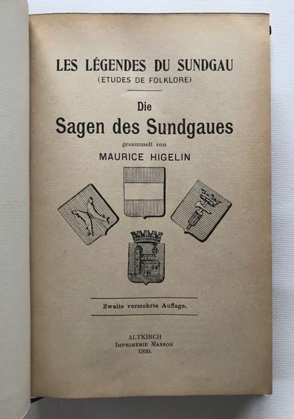 Product image Légendes du Sundgau. Maurice Higelin.
