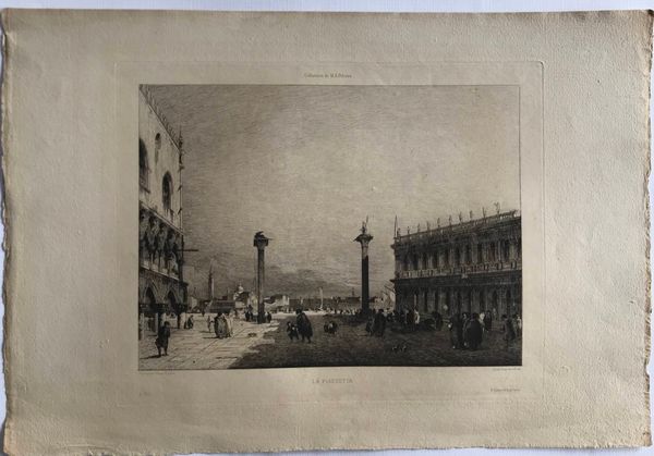 Produktbild Léon Gaucherel. La Piazzetta, d'aprè Guardi.