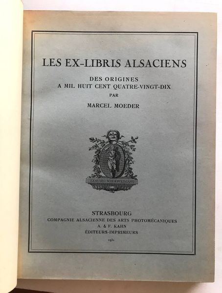 Productafbeelding Les ex libris alsaciens.