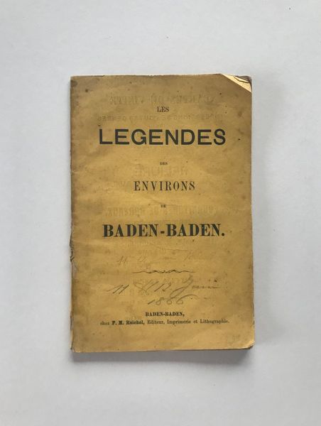 Produktbild Les légendes des environs de Baden-Baden.