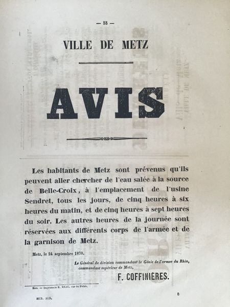 Produktbild Les murailles d'Alsace Lorraine. Guerre de 1870.