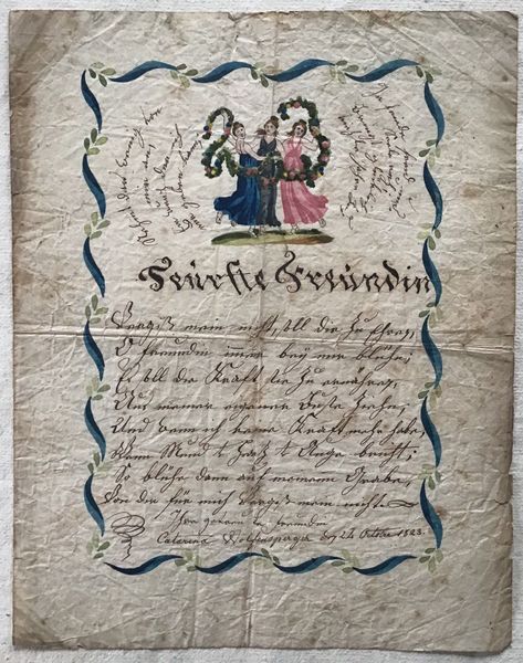 Produktbild Lettre d'amitié. Catarina Wolfensperger.