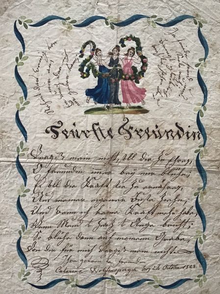 Produktbild Lettre d'amitié. Catarina Wolfensperger.