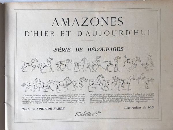 Product image Livre de découpages. Job. Amazones d'hier et d'aujourd'hui.