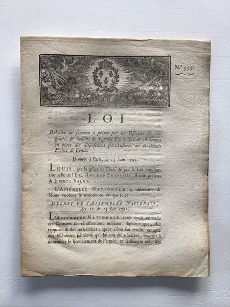 Image du produit Loi. Relative au serment à prêter par les Officiers....