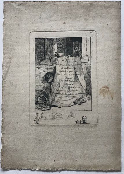 Productafbeelding Loutherbourg. Estampe de titre pour un Recueil de Modes et Habits Galans de différens Pays.