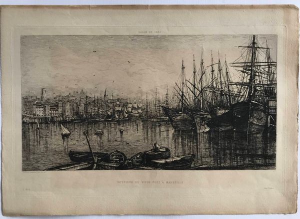 Product image Lucien Gautier. Intérieur du vieux port à Marseille.